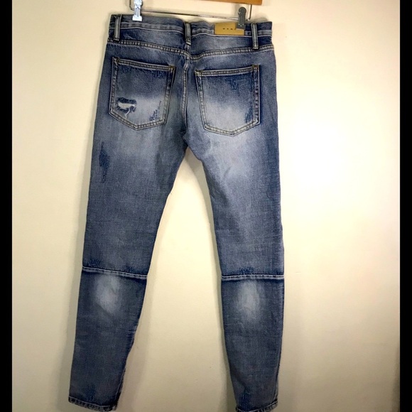 M n m l STRETCH DENIMRelaxed fitBlue jea… - Picture 2 of 16